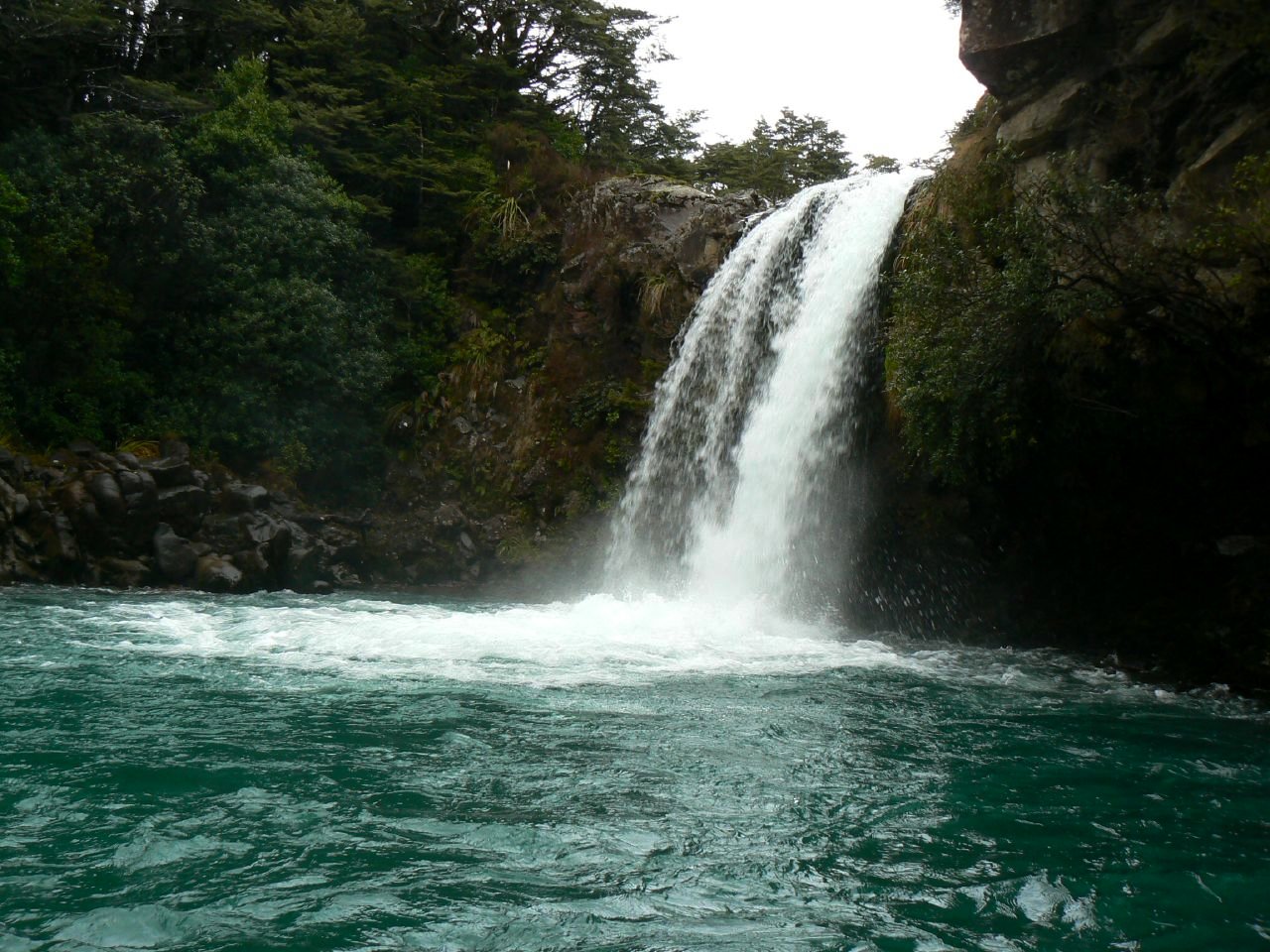Tawhai Falls also known as Gollum's Pool in Tongariro National Park where Lord of the Rings was filmed
